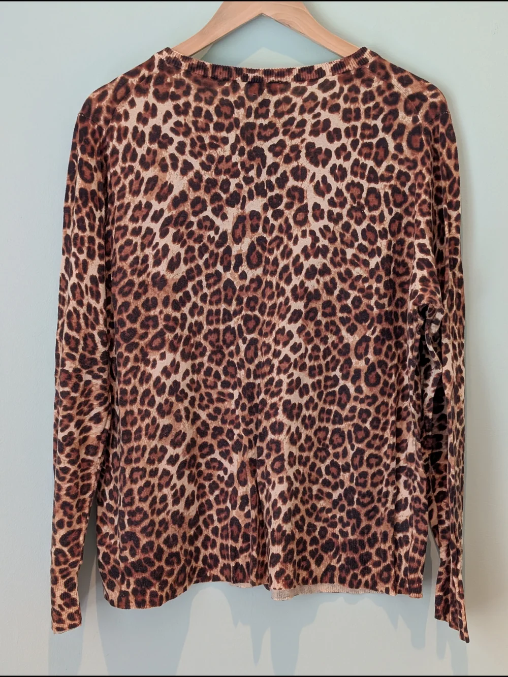 Torrid Leopard Print Button-Front Cardigan in Brown/Black